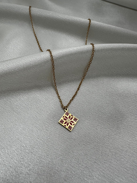 Palestinian Tatreez Necklace