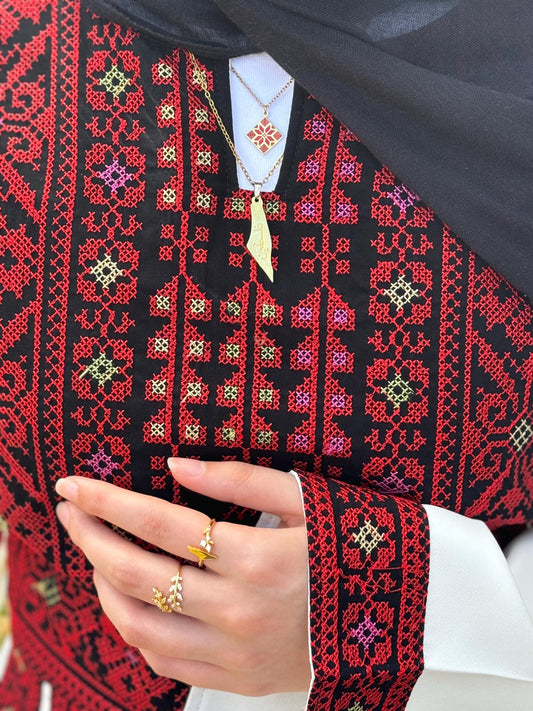 Palestinian Tatreez Necklace