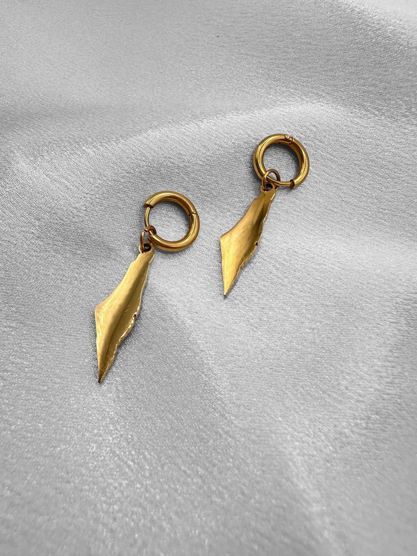 Gold Map of Palestine Earrings