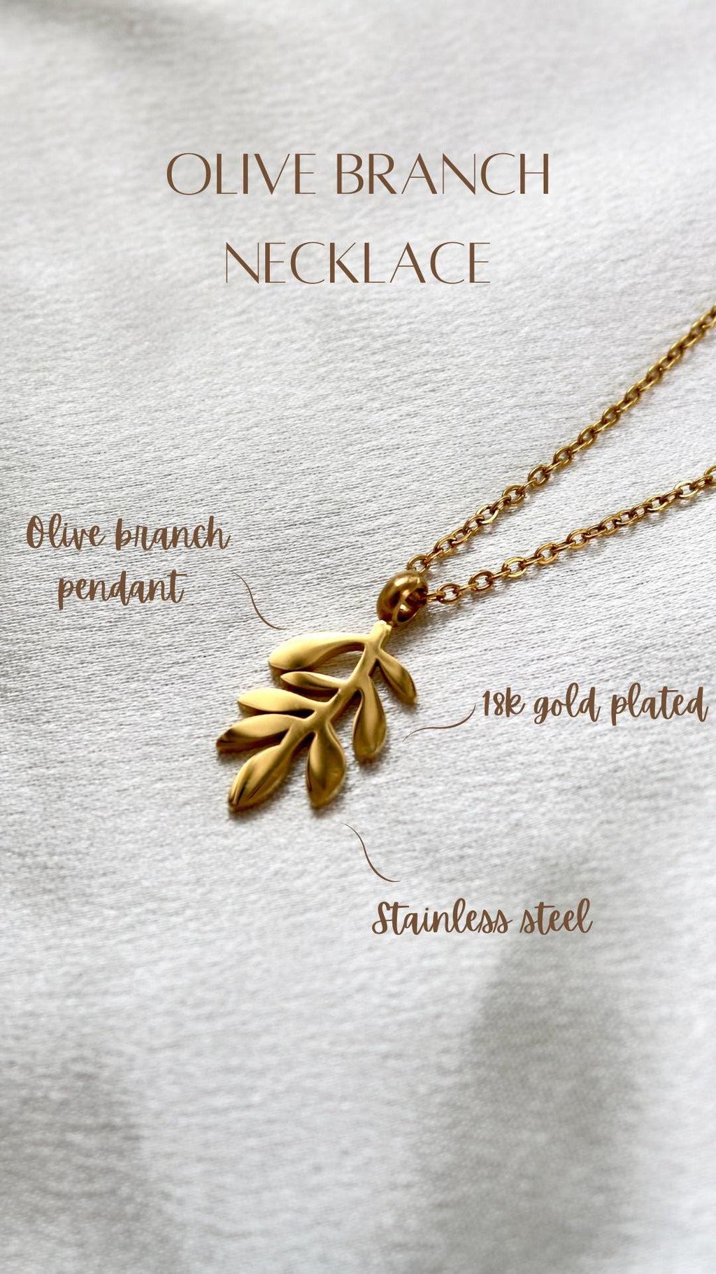 Olive Branch Palestine Necklace