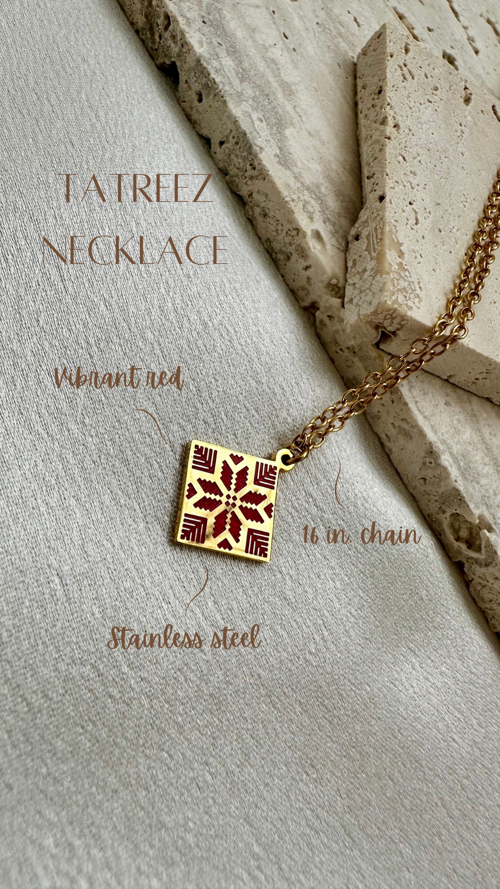 Palestinian Tatreez Necklace